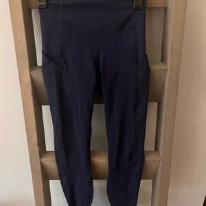 Pure Lux by Fabletics Navy Blue High-Waisted Leggings